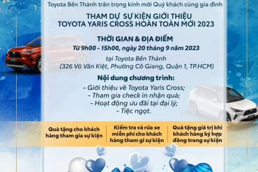 Toyota Bến Thành: RA MẮT XE TOYOTA YARIS CROSS 2023