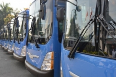 Hợp tác xã vận tải 19/5 nhận 10 xe buýt CNG do SAMCO sản xuất
